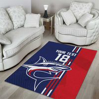 Cape Verde Football Area Rug Tubaroes Azuis Pride - Wonder Print Shop