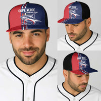 Cape Verde Football Baseball Net Cap Tubaroes Azuis Pride - Wonder Print Shop