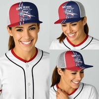 Cape Verde Football Baseball Net Cap Tubaroes Azuis Pride - Wonder Print Shop