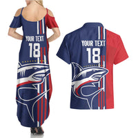 Cape Verde Football Couples Matching Summer Maxi Dress and Hawaiian Shirt Tubaroes Azuis Pride - Wonder Print Shop