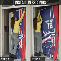 Cape Verde Football Door Cover Tubaroes Azuis Pride - Wonder Print Shop