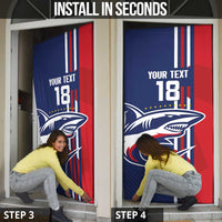 Cape Verde Football Door Cover Tubaroes Azuis Pride - Wonder Print Shop