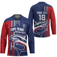 Cape Verde Football Hockey Jersey Tubaroes Azuis Pride - Wonder Print Shop