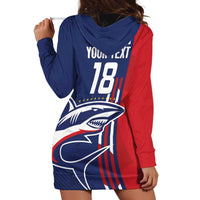 Cape Verde Football Hoodie Dress Tubaroes Azuis Pride - Wonder Print Shop