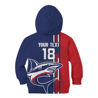 Cape Verde Football Kid Hoodie Tubaroes Azuis Pride - Wonder Print Shop