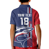 Cape Verde Football Kid Polo Shirt Tubaroes Azuis Pride - Wonder Print Shop