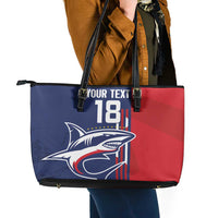 Cape Verde Football Leather Tote Bag Tubaroes Azuis Pride - Wonder Print Shop