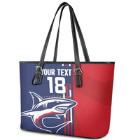 Cape Verde Football Leather Tote Bag Tubaroes Azuis Pride - Wonder Print Shop