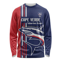 Cape Verde Football Long Sleeve Shirt Tubaroes Azuis Pride - Wonder Print Shop