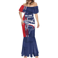 Cape Verde Football Mermaid Dress Tubaroes Azuis Pride - Wonder Print Shop