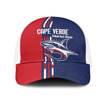 Cape Verde Football Mesh Trucker Cap Tubaroes Azuis Pride - Wonder Print Shop