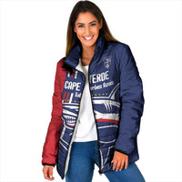 Cape Verde Football Padded Jacket Tubaroes Azuis Pride - Wonder Print Shop