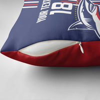 Cape Verde Football Pillow Cover Tubaroes Azuis Pride - Wonder Print Shop