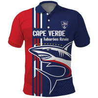 Cape Verde Football Polo Shirt Tubaroes Azuis Pride - Wonder Print Shop