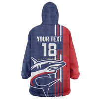 Cape Verde Football Wearable Blanket Hoodie Tubaroes Azuis Pride - Wonder Print Shop