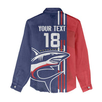 Cape Verde Football Women Casual Shirt Tubaroes Azuis Pride - Wonder Print Shop