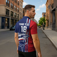 Cape Verde Football Zipper Polo Shirt Tubaroes Azuis Pride - Wonder Print Shop