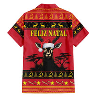 Angola Christmas Family Matching Summer Maxi Dress and Hawaiian Shirt Giant Sable Antelope Virtus Unita Fortior - Wonder Print Shop