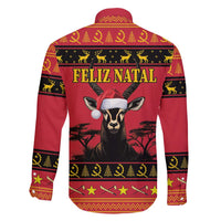 Angola Christmas Family Matching Summer Maxi Dress and Hawaiian Shirt Giant Sable Antelope Virtus Unita Fortior - Wonder Print Shop