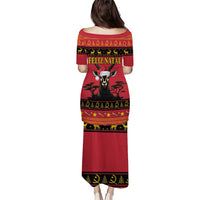 Angola Christmas Puletasi Giant Sable Antelope Virtus Unita Fortior - Wonder Print Shop