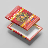 Armenia Christmas Canvas Wall Art Coat Of Arms With Arevakhach - Wonder Print Shop