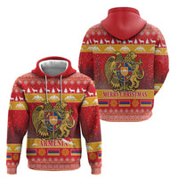 Armenia Christmas Hoodie Coat Of Arms With Arevakhach - Wonder Print Shop