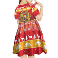 Armenia Christmas Kid Short Sleeve Dress Coat Of Arms With Arevakhach - Wonder Print Shop