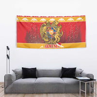 Armenia Christmas Tapestry Coat Of Arms With Arevakhach - Wonder Print Shop