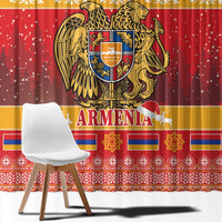 Armenia Christmas Window Curtain Coat Of Arms With Arevakhach - Wonder Print Shop