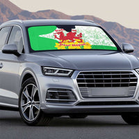 Saint David’s Day Welsh Dragon Auto Sun Shade Dydd Gwyl Dewi Hapus - Wonder Print Shop
