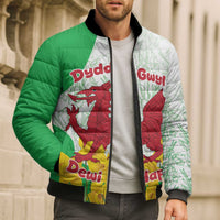Saint David’s Day Welsh Dragon Bomber Puffer Jacket Dydd Gwyl Dewi Hapus - Wonder Print Shop