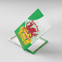 Saint David’s Day Welsh Dragon Canvas Wall Art Dydd Gwyl Dewi Hapus - Wonder Print Shop