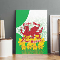 Saint David’s Day Welsh Dragon Canvas Wall Art Dydd Gwyl Dewi Hapus - Wonder Print Shop