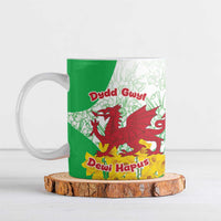 Saint David’s Day Welsh Dragon Ceramic Mug Dydd Gwyl Dewi Hapus - Wonder Print Shop