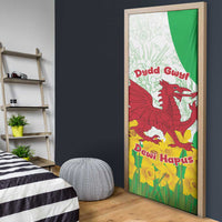Saint David’s Day Welsh Dragon Door Cover Dydd Gwyl Dewi Hapus - Wonder Print Shop