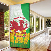 Saint David’s Day Welsh Dragon Door Cover Dydd Gwyl Dewi Hapus - Wonder Print Shop