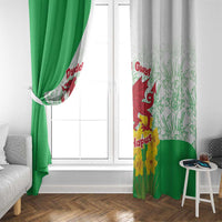 Saint David’s Day Welsh Dragon Window Curtain Dydd Gwyl Dewi Hapus - Wonder Print Shop