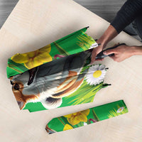 Wales Corgi Daffodil Umbrella Playful Welsh Dog - Wonder Print Shop