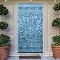 Greek Key Pattern Door Cover Ancient Meander Geometric Art