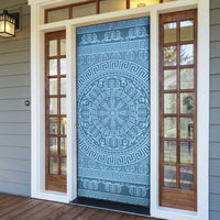 Greek Key Pattern Door Cover Ancient Meander Geometric Art