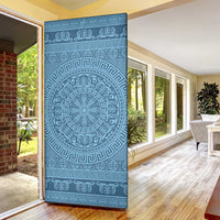Greek Key Pattern Door Cover Ancient Meander Geometric Art
