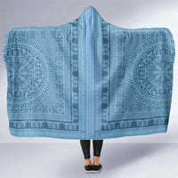 Greek Key Pattern Hooded Blanket Ancient Meander Geometric Art