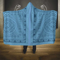 Greek Key Pattern Hooded Blanket Ancient Meander Geometric Art