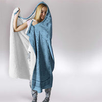 Greek Key Pattern Hooded Blanket Ancient Meander Geometric Art