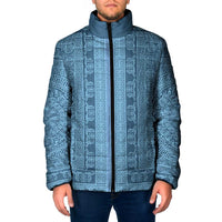 Greek Key Pattern Padded Jacket Ancient Meander Geometric Art