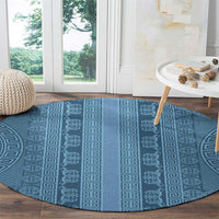 Greek Key Pattern Round Carpet Ancient Meander Geometric Art