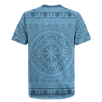 Greek Key Pattern Rugby Jersey Ancient Meander Geometric Art