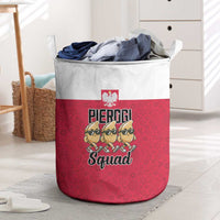 Funny Pierogi Squad Laundry Basket Polish Pride Food Humor