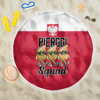 Funny Pierogi Squad Beach Blanket Polish Pride Food Humor