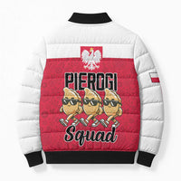Funny Pierogi Squad Bomber Puffer Jacket Polish Pride Food Humor